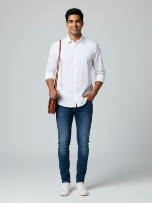 Essential White Giza Cotton Shirt